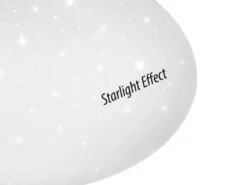 LED Deckenleuchte, Deckenschale PUTZ Sternenhimmel Kunststoff Weiß Ø 37cm IP44
