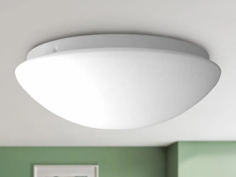 LED Deckenleuchte / Deckenschale rund, Opalglas matt, Ø 35cm