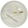 LED Deckenleuchte / Deckenschale, Opalglas matt, Dekorring Nickel matt, Ø 25cm