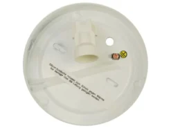 LED Deckenleuchte / Deckenschale, Opalglas matt, Dekorring Nickel matt, Ø 25cm