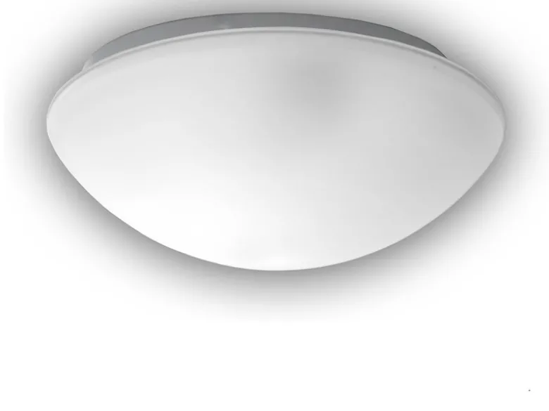 LED-Deckenleuchte / Deckenschale rund, Glas satiniert mit Klarrand, Ø 35cm