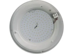 LED-Deckenleuchte / Deckenschale rund, Glas satiniert mit Klarrand, Ø 35cm
