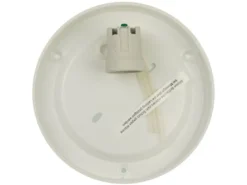 LED Deckenleuchte Deckenschale Opalglas matt Dekorring Messing matt, Ø 35cm