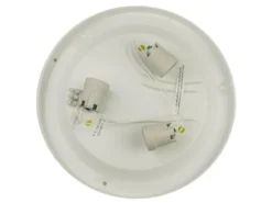 LED Deckenleuchte / Deckenschale, Opalglas matt, Dekorring Nickel matt, Ø 50cm