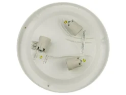LED Deckenleuchte / Deckenschale, Opalglas matt, Dekorring Altmessing, Ø 50cm