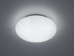 LED Deckenleuchte, Deckenschale PUTZ Sternenhimmel Kunststoff Weiß Ø 27cm IP44