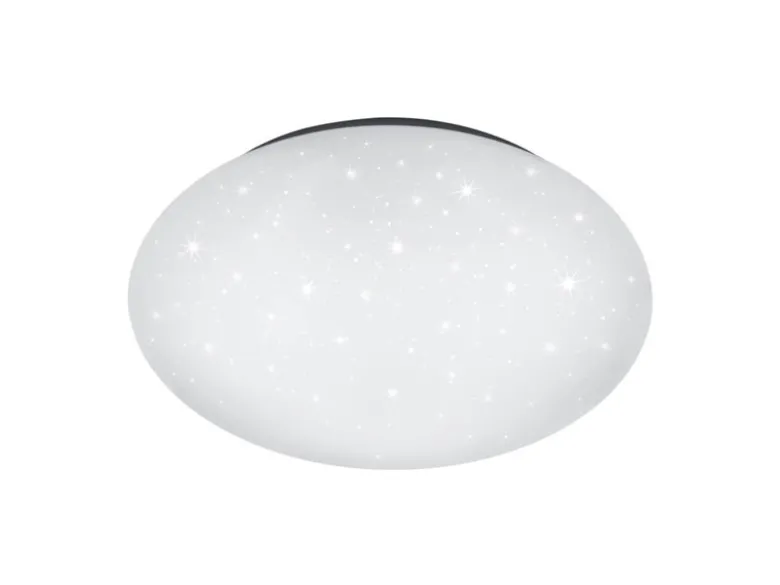 LED Deckenleuchte, Deckenschale PUTZ Sternenhimmel Kunststoff Weiß Ø 27cm IP44