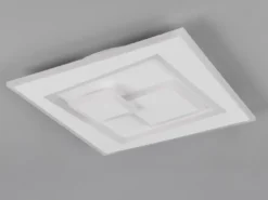 LED Deckenleuchte DEGAS flach dimmbar Fernbedienung, Quadrat 36cm