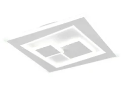LED Deckenleuchte DEGAS flach dimmbar Fernbedienung, Quadrat 36cm