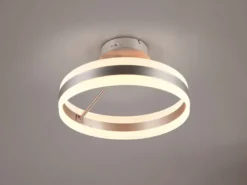 LED Deckenleuchte DIOS dimmbar, Lichttemperatur einstellbar, Silber Ø 40cm