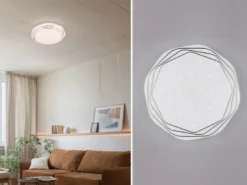 LED Deckenleuchte DIZZY mit Fernbedienung dimmbar & Sternenhimmel, Ø 38cm