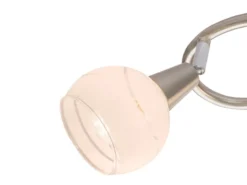 LED Deckenleuchte ELLIOTT 3-flammig, Glasschirme satiniert, Ø 39cm
