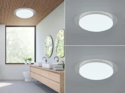 LED Deckenleuchte 2er Set Fernbedienung dimmbar Sternenhimmel Farbwechsel, Ø35cm