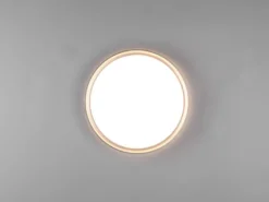 LED Deckenleuchte 2er Set in Grau Titanfarben IP44 Badlampen, Ø 33cm