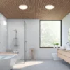 LED Deckenleuchte 2er Set in Weiß IP44 Badlampen, Ø 33cm