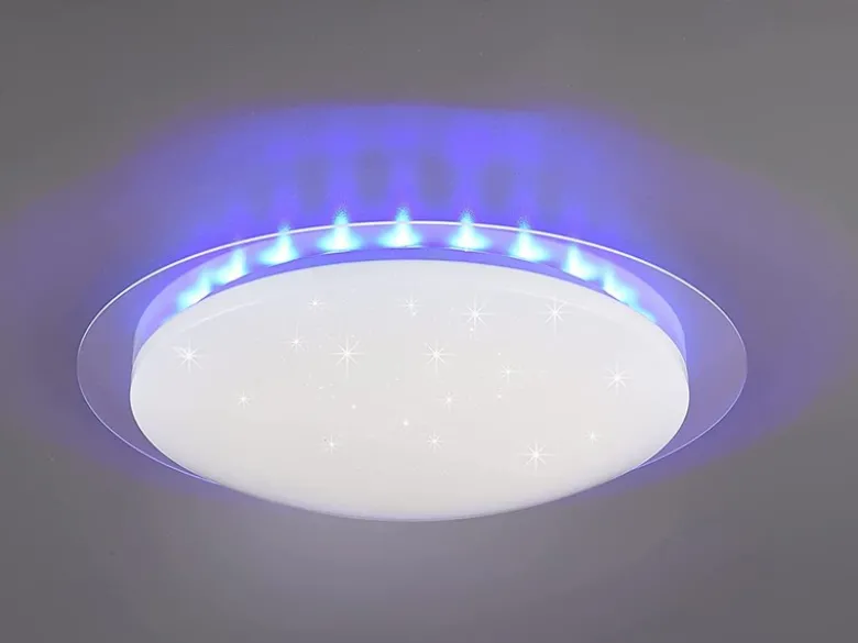 LED Deckenleuchte Fernbedienung dimmbar Sternenhimmel Farbwechsel, Ø 72cm