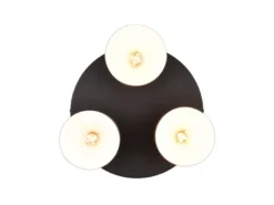LED Deckenleuchte 3-flammig mit Metall Lampenschirmen bunt, Ø 37cm