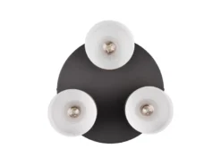 LED Deckenleuchte 3-flammig mit Metall Lampenschirmen bunt, Ø 37cm