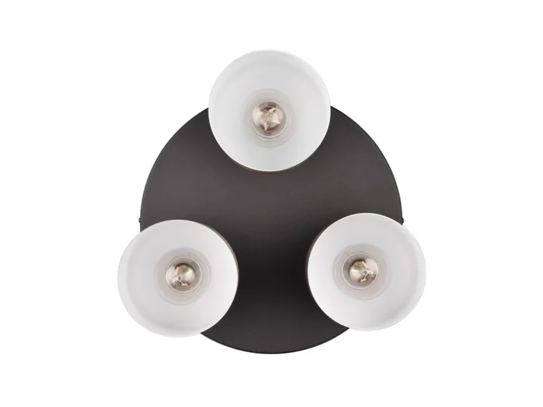 LED Deckenleuchte 3-flammig mit Metall Lampenschirmen bunt, Ø 37cm