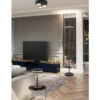 LED Deckenleuchte FRANKLIN 3 flammig Anthrazit mit Stufen Dimmer, Ø 35cm