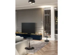 LED Deckenleuchte FRANKLIN 3 flammig Anthrazit mit Stufen Dimmer, Ø 35cm