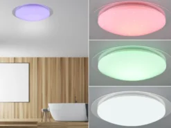 LED Deckenleuchte FRODENO Fernbedienung dimmbar Sternenhimmel Farbwechsel Ø48cm