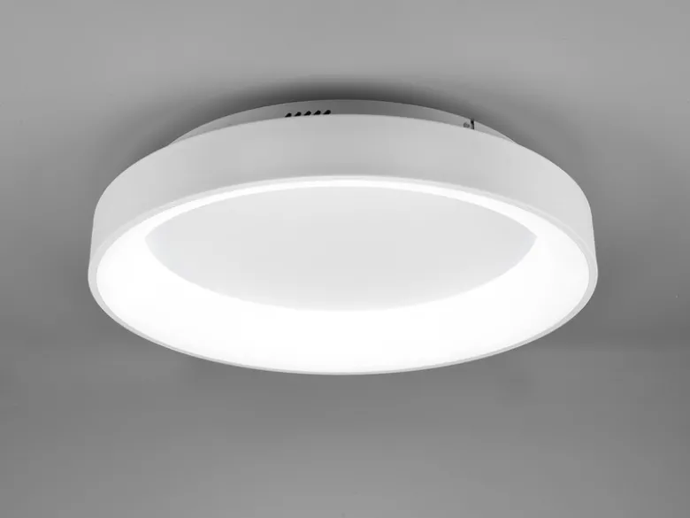 LED Deckenleuchte GIRONA dimmbar mit Fernbedienung & Tageslicht, Weiß Ø 60cm