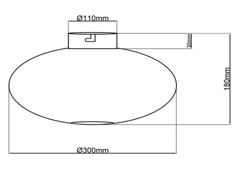 LED Deckenleuchte Gitter Lampenschirm Metall in Schwarz, Ø 30cm