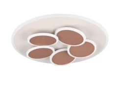 LED Deckenleuchte Grau Coffee dimmbar mit Fernbedienung & Tageslicht Ø 49cm