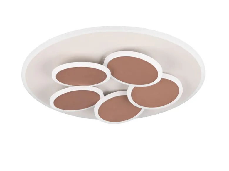 LED Deckenleuchte Grau Coffee dimmbar mit Fernbedienung & Tageslicht Ø 49cm