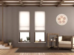 LED Deckenleuchte Grau Coffee dimmbar mit Fernbedienung & Tageslicht Ø 49cm