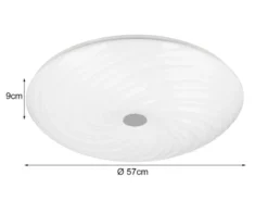 LED Deckenleuchte GRAVITY dimmbar, mit Sternenhimmel & Fernbedienung, Ø 57cm