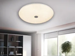 LED Deckenleuchte GRAVITY dimmbar, mit Sternenhimmel & Fernbedienung, Ø 57cm