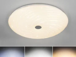 LED Deckenleuchte GRAVITY dimmbar, mit Sternenhimmel & Fernbedienung, Ø 57cm
