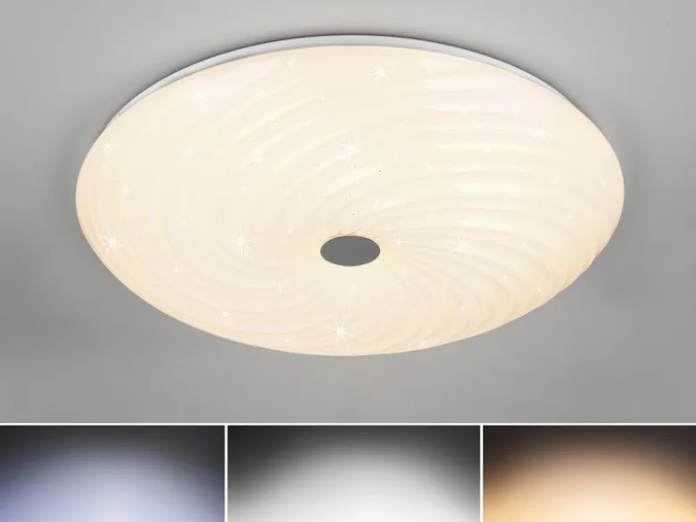 LED Deckenleuchte GRAVITY dimmbar, mit Sternenhimmel & Fernbedienung, Ø 57cm