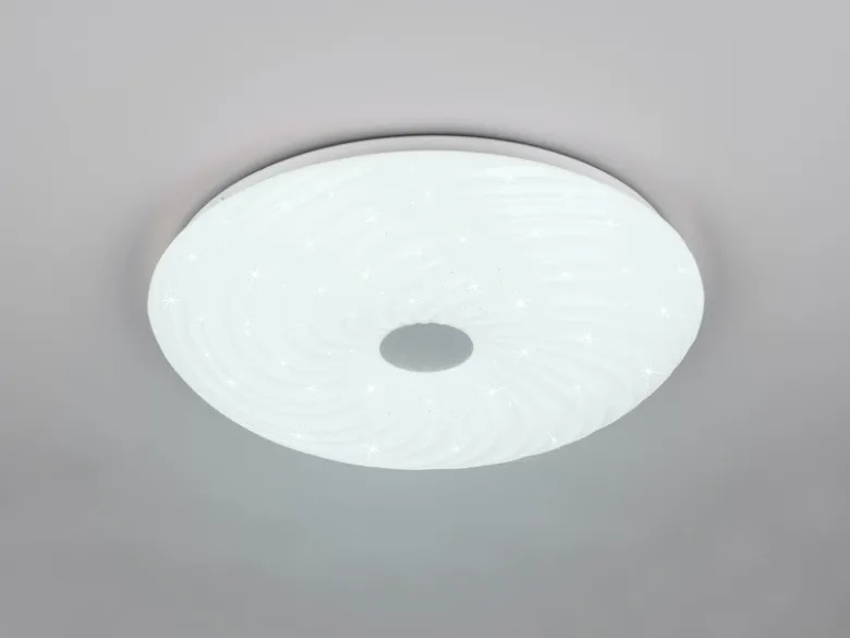 LED Deckenleuchte GRAVITY dimmbar, mit Sternenhimmel & Fernbedienung, Ø 37cm