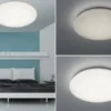 LED Deckenleuchte HIKARI Weiß Sternenhimmel Stufendimmer, Ø 74cm