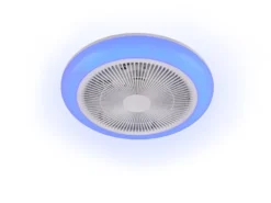 LED Deckenleuchte HOLMSUND mit Fernbedienung dimmbar RGBW und Ventilator Ø 46cm