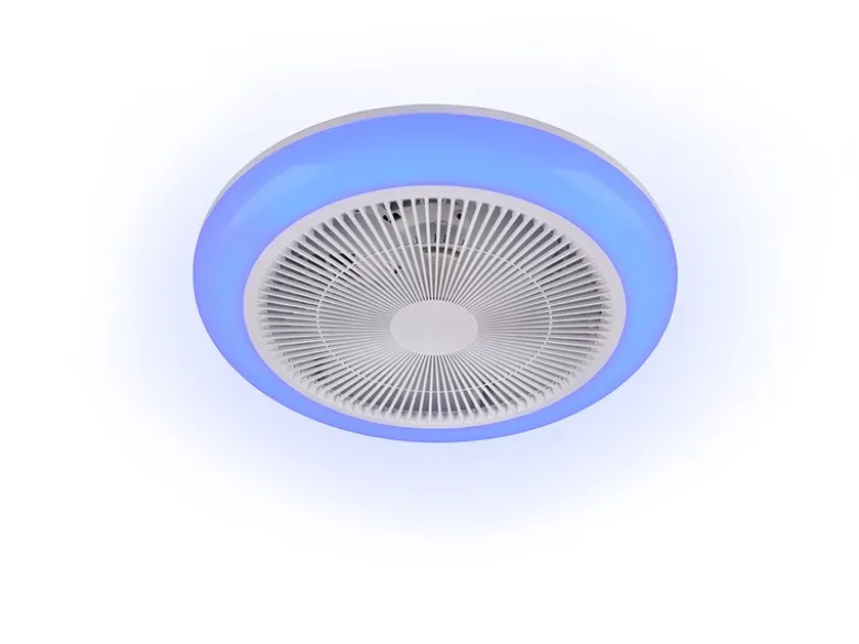 LED Deckenleuchte HOLMSUND mit Fernbedienung dimmbar RGBW und Ventilator Ø 46cm