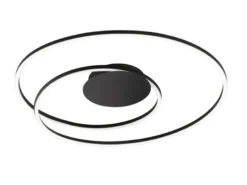 LED Deckenleuchte HOLY Schwarz, dimmbar & Tageslicht, Ø 68cm