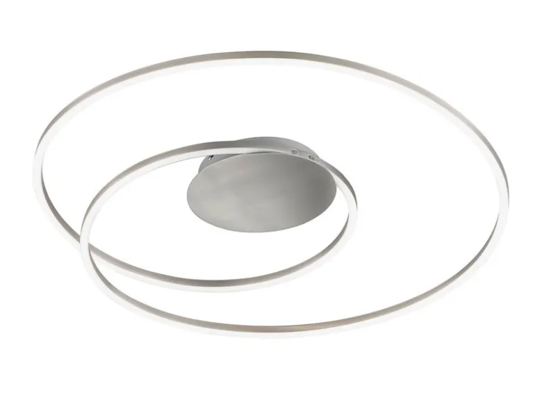 LED Deckenleuchte HOLY Silber, dimmbar & Tageslicht, Ø 68cm