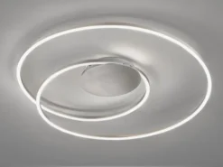 LED Deckenleuchte HOLY Silber, dimmbar & Tageslicht, Ø 68cm