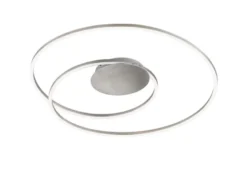 LED Deckenleuchte HOLY Silber, dimmbar & Tageslicht, Ø 49cm