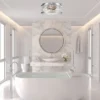 LED Deckenleuchte in Chrom für Badezimmer & Wohnraum, Ø30,5cm