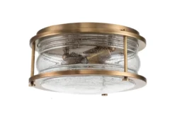 LED Deckenleuchte in Messing für Badezimmer & Wohnraum, Ø30,5cm