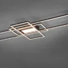 LED Deckenleuchte IRVINE Anthrazit mit Fernbedienung hell & dimmbar Breite 105cm