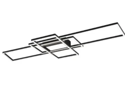 LED Deckenleuchte IRVINE Anthrazit mit Fernbedienung hell & dimmbar Breite 105cm