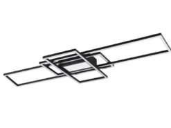 LED Deckenleuchte IRVINE Anthrazit mit Fernbedienung hell & dimmbar Breite 105cm