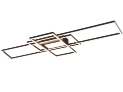 LED Deckenleuchte IRVINE Anthrazit mit Fernbedienung hell & dimmbar Breite 105cm