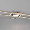 LED Deckenleuchte IRVINE Schwarz Gold mit Fernbedienung, extra hell Breite 105cm